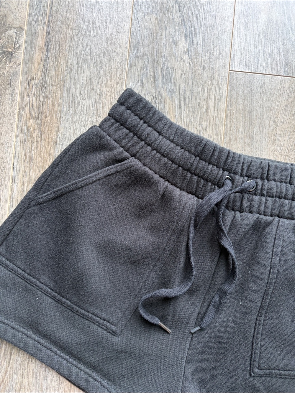 Victoria's Secret Black Fleece Lounge Shorts - Picture 3 of 5
